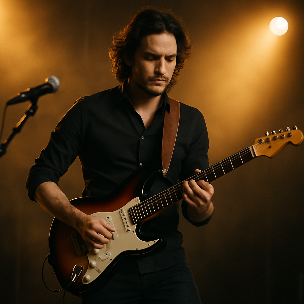 Pro-gear check: gitarist live